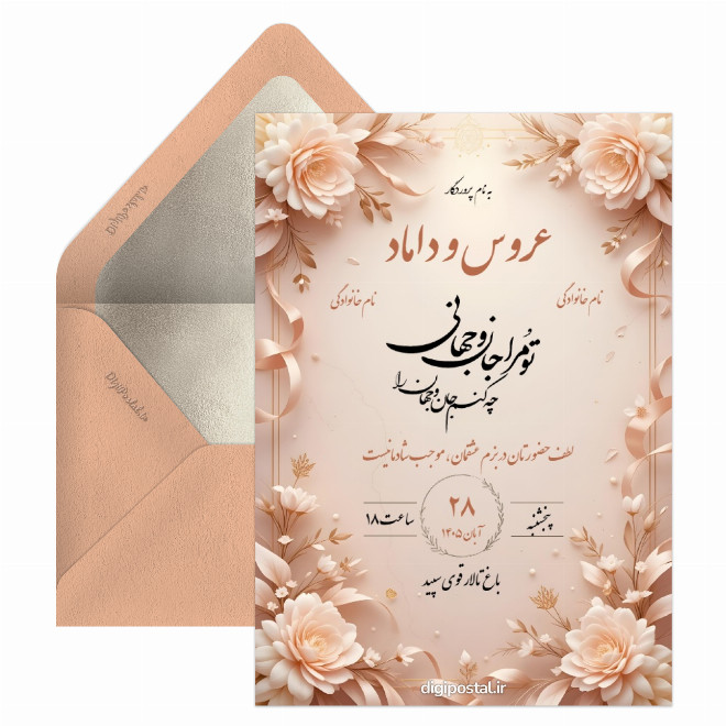 ساخت کارت عروسی دیجیتال با هوش مصنوعی